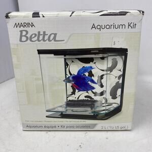 Marina Betta Aquarium Kit Ying Yang Theme 1/2 Gallon 2L (Samples are expired)
